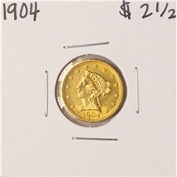 1904 $2 1/2 Liberty Head Quarter Eagle Gold Coin
