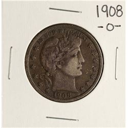 1908-O Barber Half Dollar Silver Coin