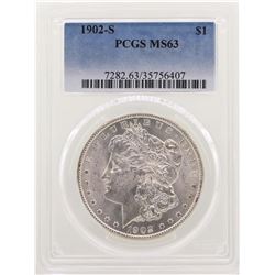 1902-S $1 Morgan Silver Dollar Coin PCGS MS63