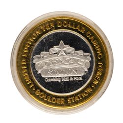 .999 Fine Silver Texas Station Las Vegas, Nevada $10 Limited Edition Gaming Toke