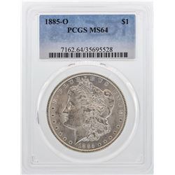 1885-O $1 Morgan Silver Dollar Coin PCGS MS64