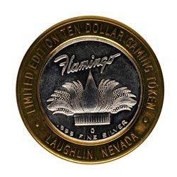 .999 Fine Silver Flamingo Casino Laughlin, NV $10 Limited Edition Gaming Token