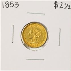 1853 $2 1/2 Liberty Head Quarter Eagle Gold Coin