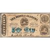 Image 1 : 1863 State of Alabama Fifty Cents Obsolete Note