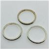 Image 4 : 52) LOT OF 3 STERLING SILVER MARCASITE RINGS