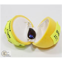 55) STERLING SILVER AMMOLITE PENDANT