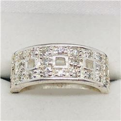 60) STERLING SILVER CUBIC ZIRCONIA RING