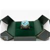 Image 1 : 68) STERLING SILVER TURQUOISE RING