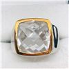 Image 1 : 77) BRASS CRYSTAL MEN'S RING