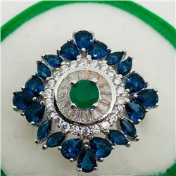 86) STERLING SILVER CUBIC ZIRCONIA RING