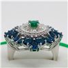 Image 2 : 86) STERLING SILVER CUBIC ZIRCONIA RING