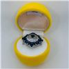 Image 4 : 86) STERLING SILVER CUBIC ZIRCONIA RING
