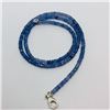 Image 2 : 91) STERLING SILVER TANZANITE NECKLACE