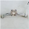 Image 1 : 95) 14K WHITE GOLD DIAMOND RING