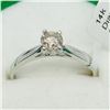Image 2 : 95) 14K WHITE GOLD DIAMOND RING
