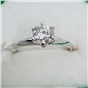 Image 1 : 98) 14K WHITE GOLD DIAMOND RING