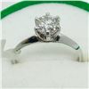 Image 2 : 98) 14K WHITE GOLD DIAMOND RING