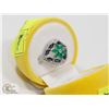 Image 1 : 100) STERLING SILVER CUBIC ZIRCONIA RING
