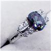 Image 2 : 104) STERLING SILVER MYSTIC TOPAZ RING