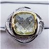 Image 1 : 112) BRASS MEN'S LEMON TOPAZ RING