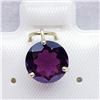 Image 1 : 117) 10K YELLOW GOLD GARNET PENDANT