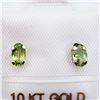 Image 1 : 119) 10K YELLOW GOLD PERIDOT EARRINGS
