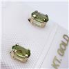 Image 2 : 119) 10K YELLOW GOLD PERIDOT EARRINGS