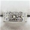 Image 1 : 120) STERLING SILVER MEN'S CZ RING