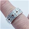 Image 4 : 120) STERLING SILVER MEN'S CZ RING