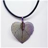 Image 2 : 121) MULTI SHADE LEAF PENDANT FASHION NECKLACE