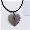 Image 3 : 121) MULTI SHADE LEAF PENDANT FASHION NECKLACE