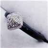 Image 2 : 126) BLACK ONYX & CUBIC ZIRCONIA RING