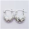 Image 1 : 130) STERLING SILVER SMALL HOOP EARRINGS