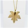 Image 2 : 131) NATURAL LEAF PENDANT FASHION NECKLACE
