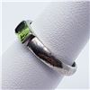 Image 3 : 134) STERLING SILVER PERIDOT RING