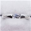 Image 1 : 137) STERLING SILVER CUBIC ZIRCONIA RING