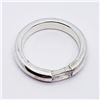 Image 3 : 137) STERLING SILVER CUBIC ZIRCONIA RING