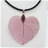 Image 1 : 141) NATURAL LEAF PENDANT FASHION NECKLACE