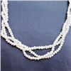 Image 4 : 146) STERLING SILVER FRESHWATER PEARL NECKLACE