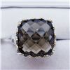 Image 1 : 147) BRASS SMOKEY TOPAZ RING