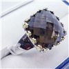 Image 2 : 147) BRASS SMOKEY TOPAZ RING