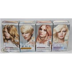 4 BOXES OF L'OREAL FERIA HAIR DYE