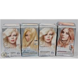4 BOXES OF L'OREAL FERIA HAIR DYE
