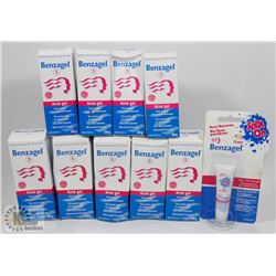9 BOXES OF BENZAGEL ACNE GEL