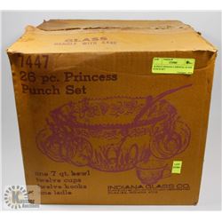 26 PIECE INDIANA CARNIVAL GLASS PUNCH SET