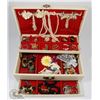 Image 1 : ESTATE JEWELLERY BOX WITH CONTENTS