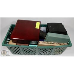 TUB OF ASSORTED JEWELLERY BOXES