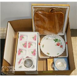 NEW GIFTWARE - STRAINER TEA POT SET, FOLDING FRUIT