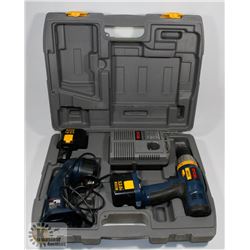 12 V RYOBI DRILL, CHARGER AND LIGHT.  BARE TOOLS….