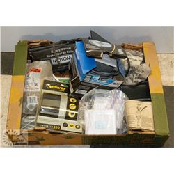 FLAT OF ASSORTED SHOP ITEMS - NEW HAND RIVETER,